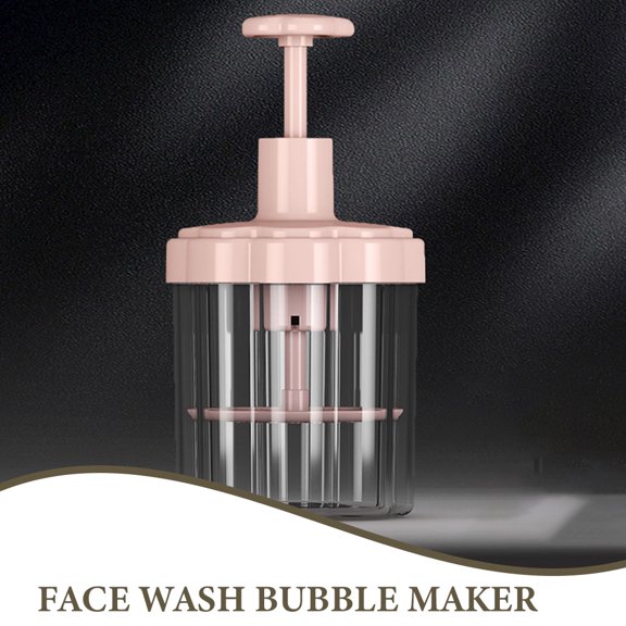 BALAHAPY Compact Pink Facial Cleansing Foam Maker Plastic Bottle for Efficient Use