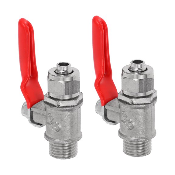 BALAHAPY Copper Ball Valves 2Pcs For Piping System Installation Non Leakage Manual Control