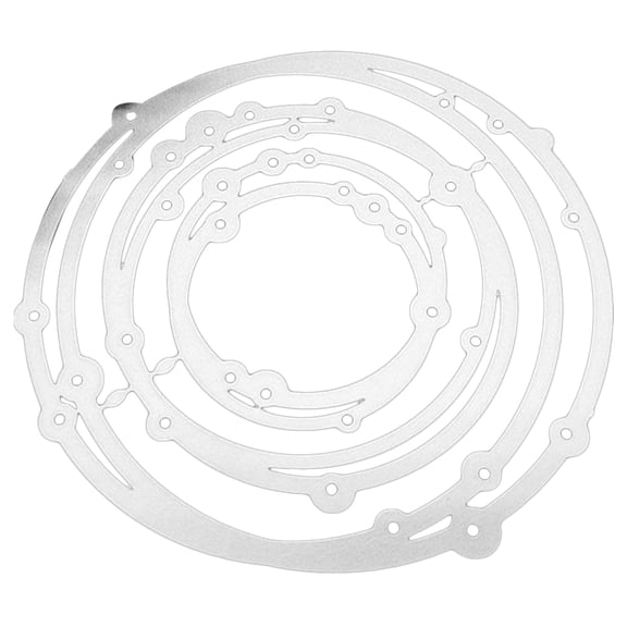 BALAHAPY Cutting Die Silver 1Set 8x7.8Cm High Carbon Steel For Greeting Cards