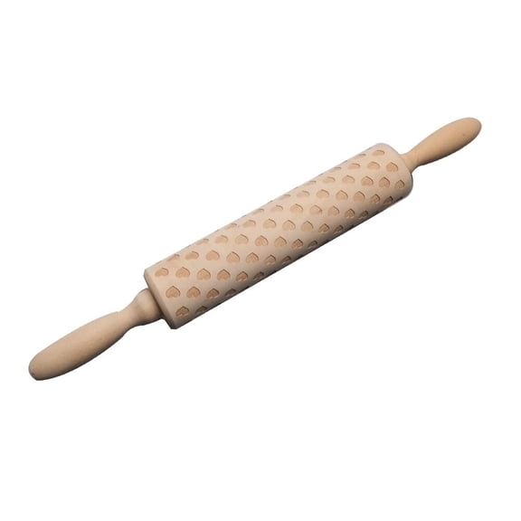 BALAHAPY Dough Rolling Pin 1Pack Beige Bamboo for Baking and Pizza Making