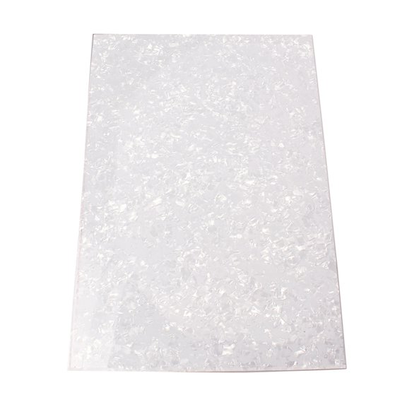 BALAHAPY Guitar Pick Material Sheet 1Pack 44x29x0.22cm White for Design