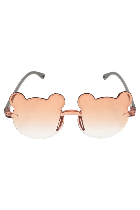 Kids Sunglasses Girls Cute Bear Shape Ac Pc Material Uv Protection 1Pcs For Beach Party