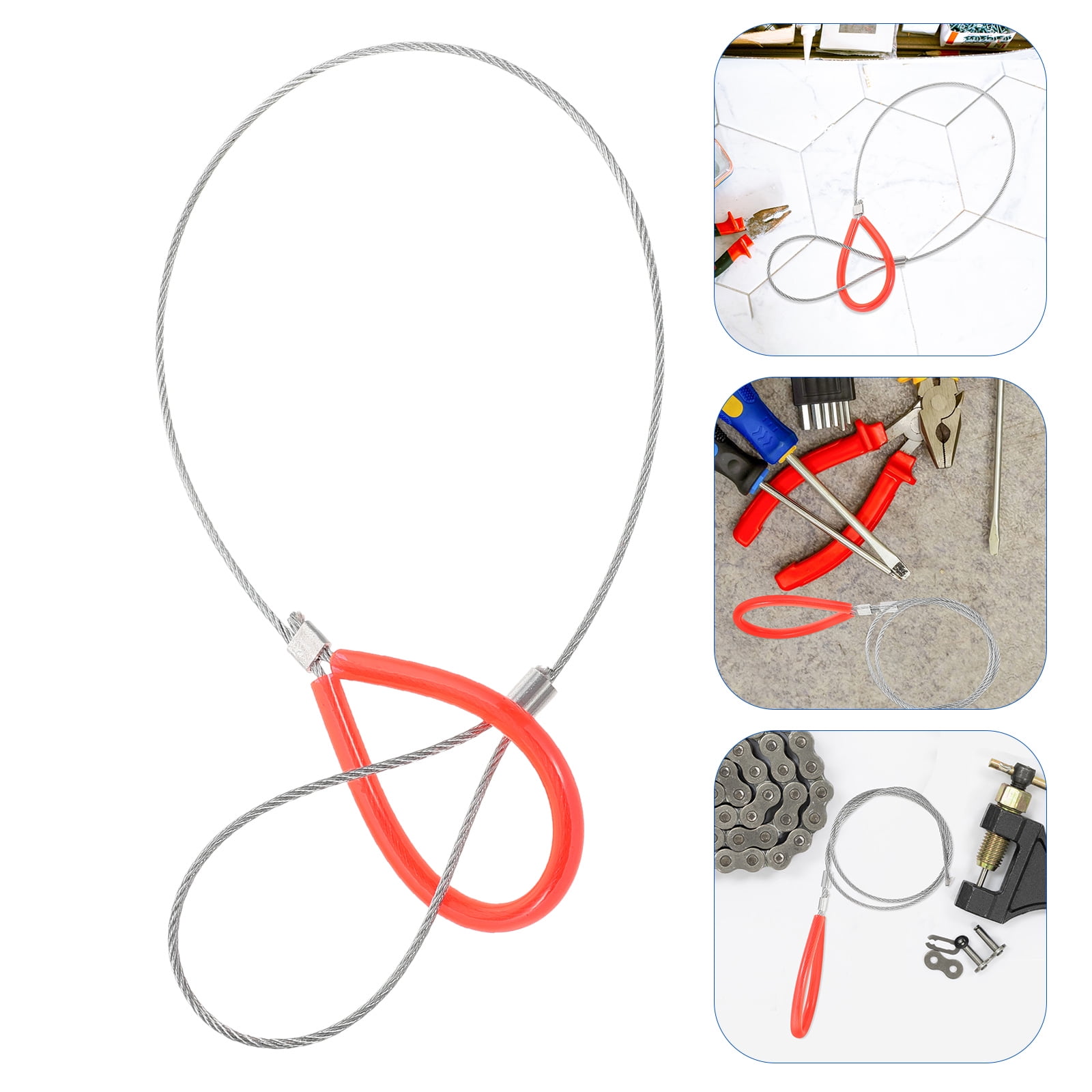BALAHAPY Lifting Machine Safety Rope 1Set with Cable Loop and Double ...
