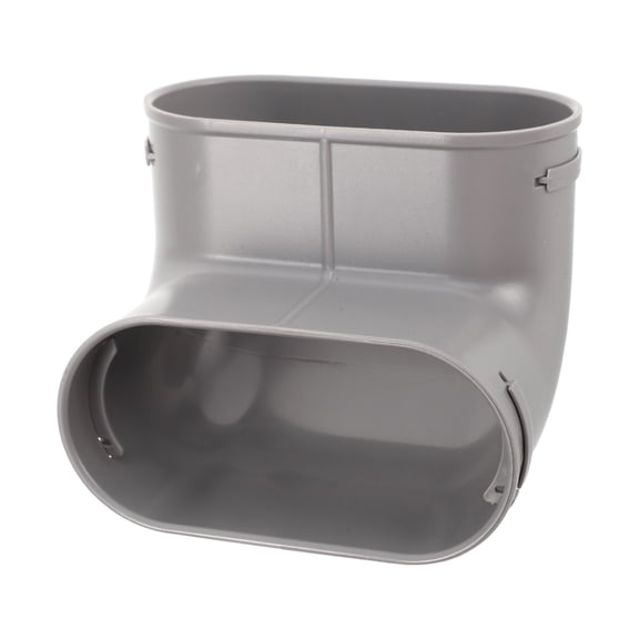 BALAHAPY Underfloor Grey Pe Flat Duct 90 Degree Ventilation Pipe Connector for Whole House Airflow