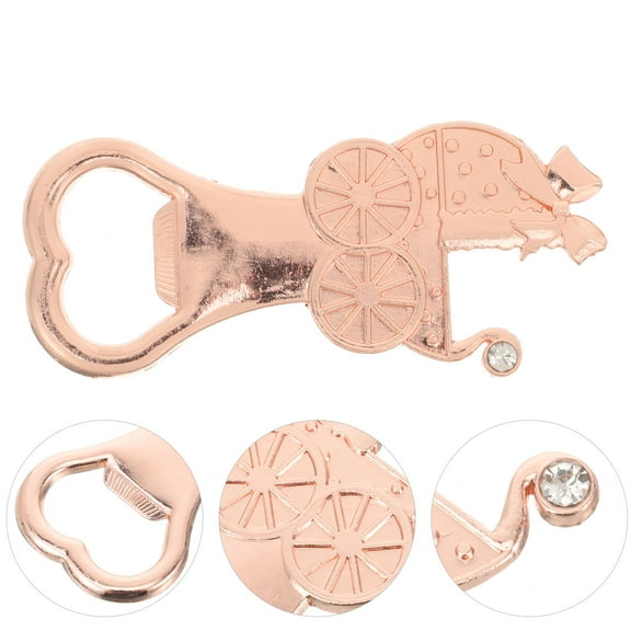BALAHAPY Unique Bottle Openers 1Pack Rose Gold Zinc Alloy Baby Stroller Shape For Wedding Favors And Guests
