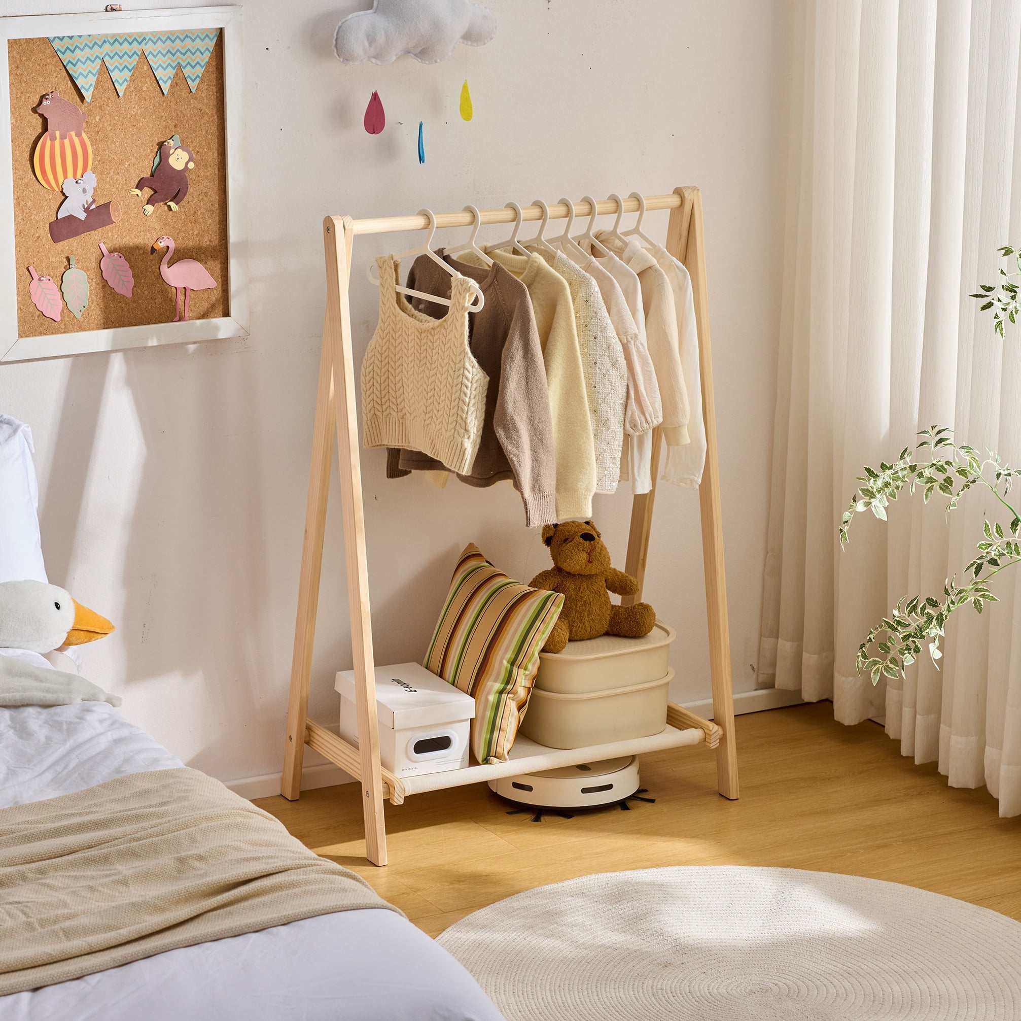 Crib Clothes Rack BALANBO Kids Clothing Rack, 39.4