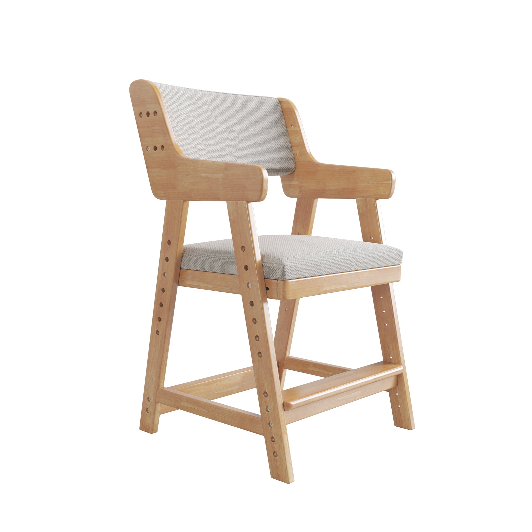 BALANBO Solid Wooden Study Chair HighChair Adjustable Highchair for