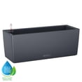 thumbnail image 1 of BALCONERA Color 50 Slate, Self-Watering Window Box (Railing Planter), H7.5 L19.7 W7.5 in, 1 of 8