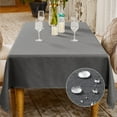 thumbnail image 1 of BALCONY & FALCON Rectangle Tablecloth Washable Waterproof Tablecloth Decoration, Basalt Gray, 55" x 71", 1 of 7