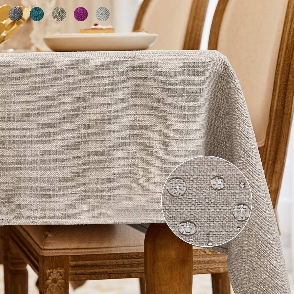 Striped Tassel Tablecloth Stitching Rectangle Table Cloth Cotton Linen  Fabric Table Cover For Kitchen Dinning Tabletop 55 X 70 Inch Yellow