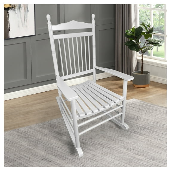 BALCONY PORCH ADULT ROCKING CHAIR - WHITE