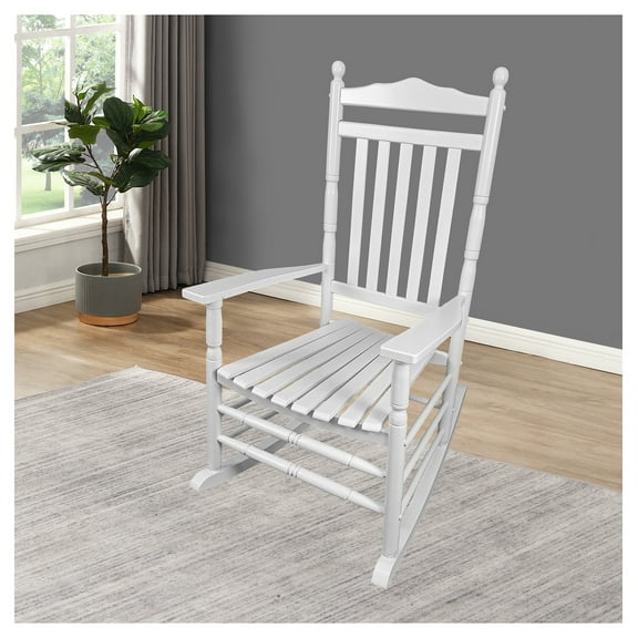 BALCONY PORCH ADULT ROCKING CHAIR - WHITE