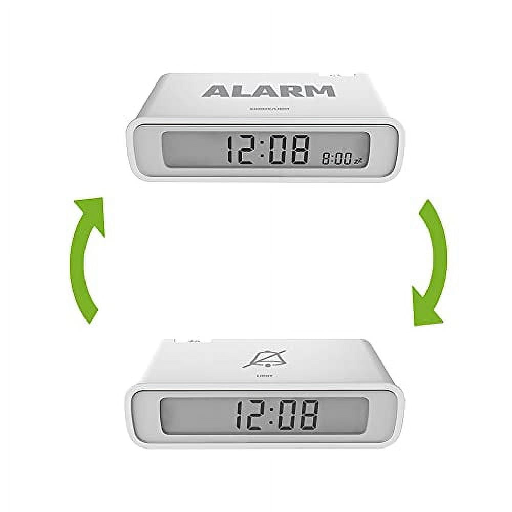 BALDR Digital Sunrise Alarm Clock for Bedroom Flip on/off Reversible