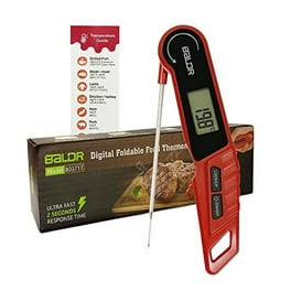 SuperFast Thermapen ONE Thermometer - Digital Instant Read Meat Thermometer  for Kitchen, Food Cooking, Grill, BBQ, Smoker, Candy, Home Brewing, Coffee,  and Oil Deep Frying (Red) 