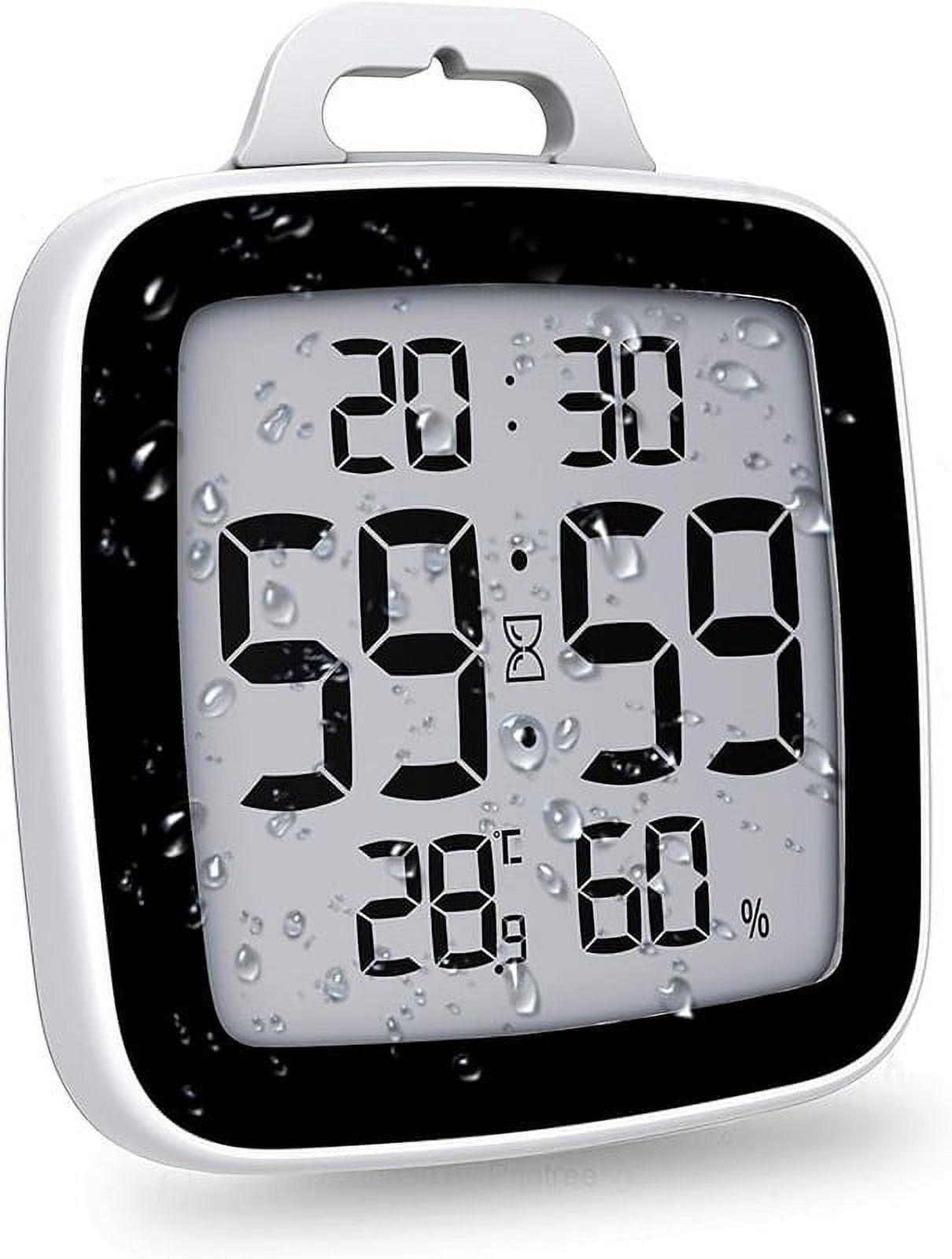 BALDR Digital Shower Clock with Timer Waterproof Shower Timer for