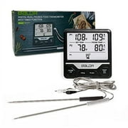 BALDR Dual Probe Digital Cooking Thermometer - Grilling Thermometer, Countdown/Count Up Timer, 7 Pre-Programmed Temperatures, Large LCD Display, Alert Feature, Great for BBQ, Oven & More