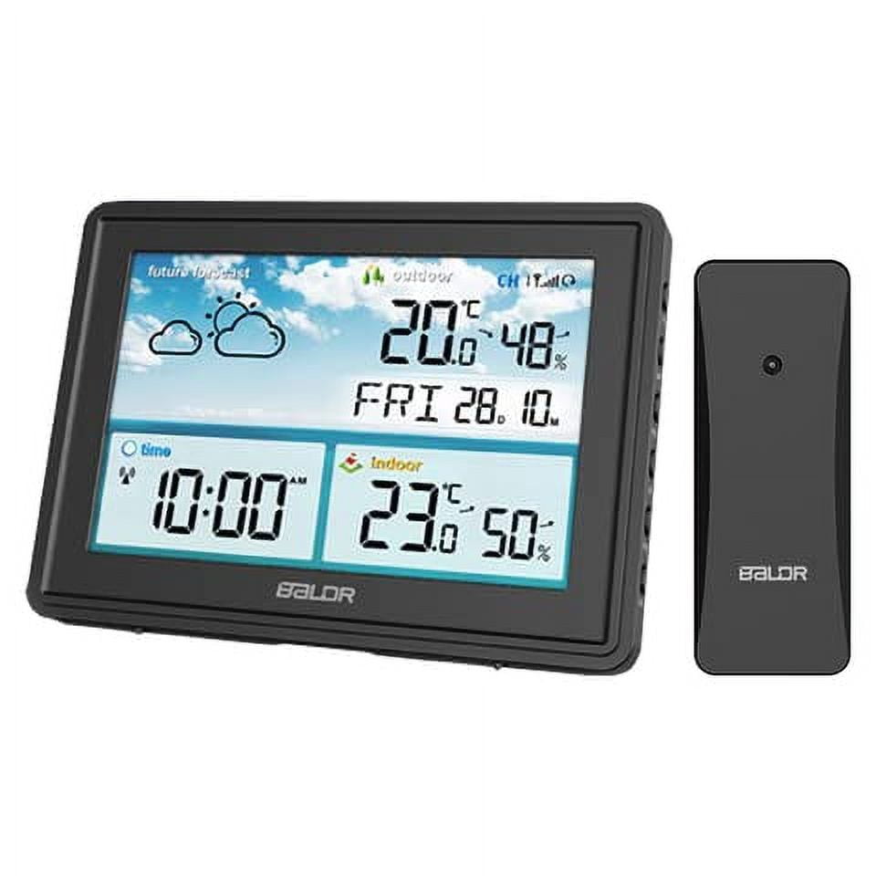 BALDR Home Weather Station & Indoor Outdoor Thermometer with Wireless