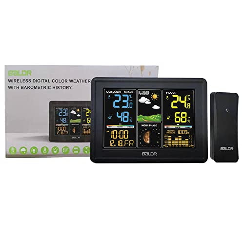 BALDR Home Weather Station & Indoor Outdoor Thermometer with Wireless