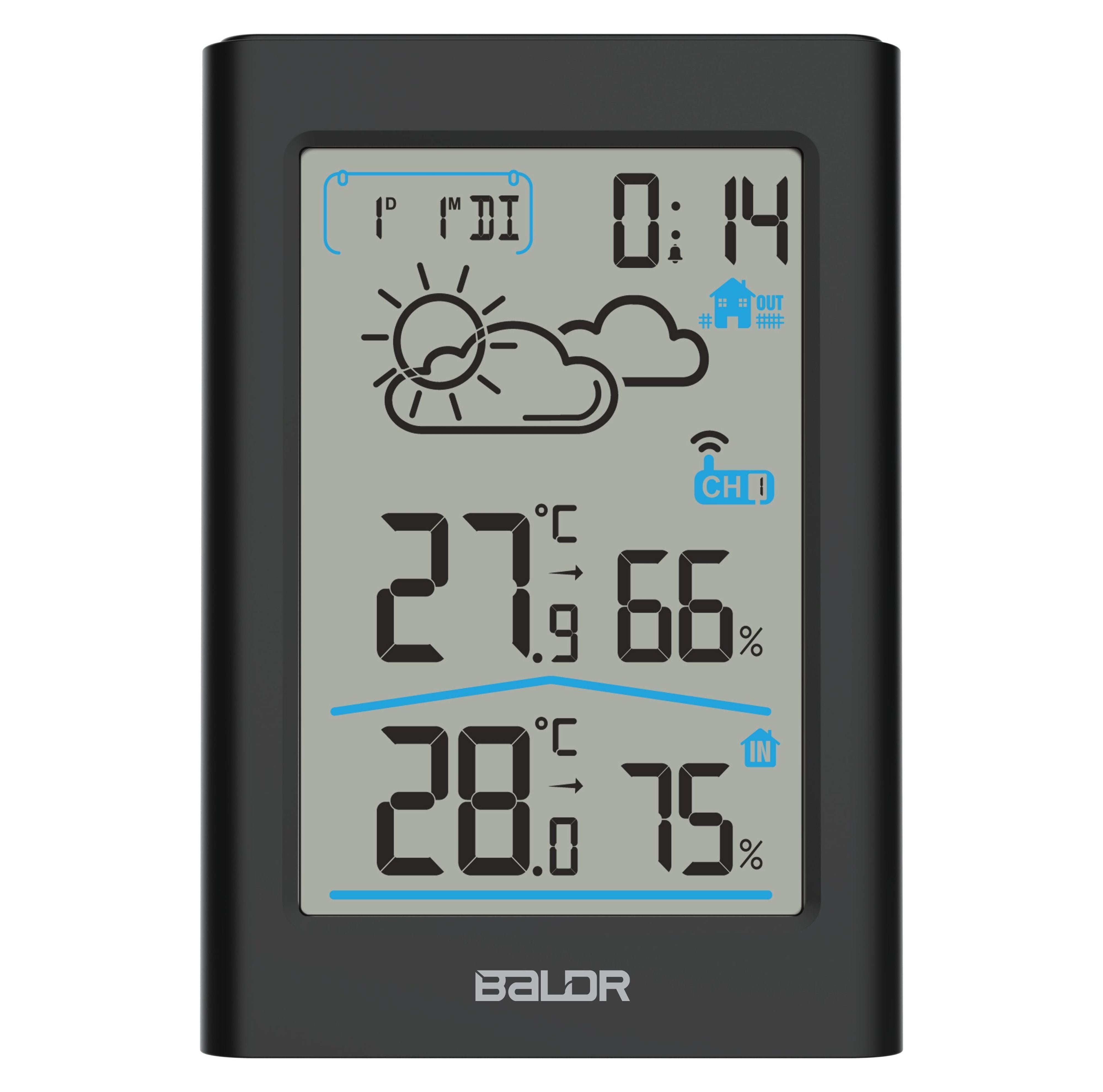 Ambient Weather WS-10-C Wireless Indoor/Outdoor 8-Channel  Thermo-Hygrometer, Console Only