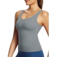 thumbnail image 1 of BALEAF Freeleaf Longline Sports Bras for Women, Wirefree 3D Molded Cup Tank Tops, Medium Impact Yoga Workout Running Bra Dark Gray 3XL, 1 of 6