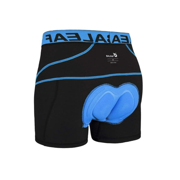 BALEAF Men's Bike Cycling Shorts 3D Padded Bicycle MTB Liner Shorts(Blue, XXL)