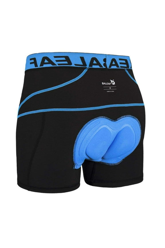 Men's Bike Cycling Shorts 3D Padded Bicycle MTB Liner Shorts(Blue, XXL)