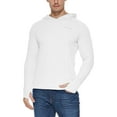 thumbnail image 1 of BALEAF Men's Long Sleeve Fishing Hoodie Pullover Sweatshirt Shirt White XS, 1 of 7
