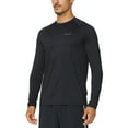 thumbnail image 1 of BALEAF Men's Long Sleeve Running Shirts Athletic Workout UPF 50+ Quick Dry Lightweight Black Size S, 1 of 7