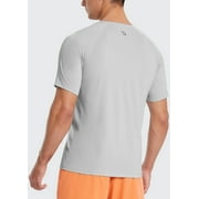 BALEAF Men's Running Shirts Quick Dry Short Sleeve Tops UPF30+ Moisture Wicking Athletic T-Shirt for Trail Workout Size S
