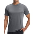 thumbnail image 1 of BALEAF Men's Sun Protection Shirts Short Sleeve T-Shirts Swim Rash Guard Hiking Running SPF UPF 50+ UV Lightweight Heather Gray L, 1 of 7
