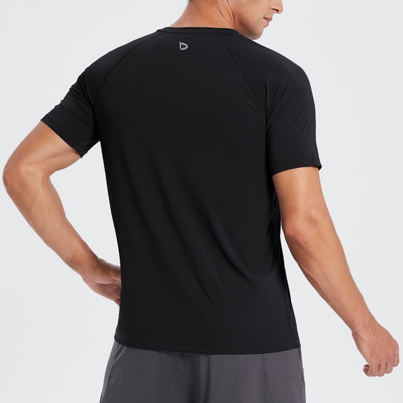 BALEAF Men's T Shirts Short Sleeve Quick Dry Athletic Tops Moisture Wicking for Summer Running Workout Gym Size S
