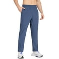 thumbnail image 1 of BALEAF Men's Workout Athletic Pants Elastic Waist Lightweight Running Golf Pants with Zipper Pockets Blue XXL, 1 of 6