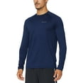 thumbnail image 1 of BALEAF Men's Long Sleeve Running Shirts Athletic Workout UPF 50+ Quick Dry Lightweight Navy Size 3XL, 1 of 6