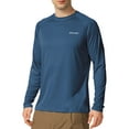 thumbnail image 1 of BALEAF Mens Shirts Long Sleeve Sun Protection T-Shirt UV SPF UPF 50+ Quick Dry Lightweight Fishing Shirts Bluish Violet Size XXXL, 1 of 6