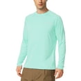 thumbnail image 1 of BALEAF Mens Shirts Long Sleeve Sun Protection T-Shirt UV SPF UPF 50+ Quick Dry Lightweight Fishing Shirts Light Green Size M, 1 of 6