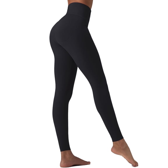 BALEAF Sweatleaf High Waisted Leggings for Women 25" Tummy Control Compression Yoga Workout Running Gym Pants Black M