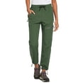 thumbnail image 1 of BALEAF Women's 27" Petite Length Hiking Pants Quick Dry Water Resistant Lightweight Joggers Pant for All Seasons Army Green Size S, 1 of 6