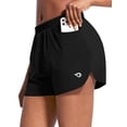 thumbnail image 1 of BALEAF Women's 3" Athletic Shorts Quick Dry with Pockets Black Size XS, 1 of 6