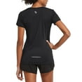 thumbnail image 1 of BALEAF Women's Athletic Short-Sleeved Running T-Shirts Lightweight Quick Dry lightweight Workout Yoga Crewneck Tops Black Size M, 1 of 8