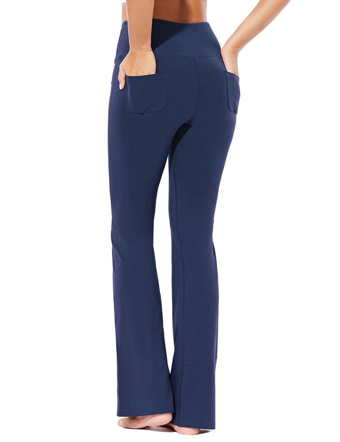 BALEAF Women's Cotton Bootcut Yoga Pants High Waisted Comfy Soft