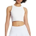 thumbnail image 1 of BALEAF Women's Crop Tank Tops Cute Sleeveless Workout Tops White XL, 1 of 6