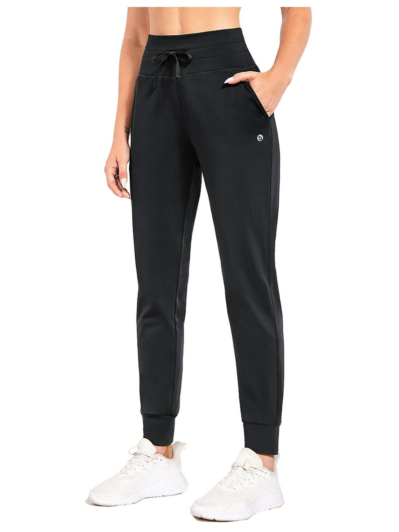BALEAF Women's Fleece Lined Pants Water Resistant Sweatpants High