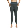 thumbnail image 1 of BALEAF Women's Fleece Lined Water Resistant Legging High Waisted Thermal Winter Hiking Running Tights Pockets Dark Grey Medium, 1 of 8