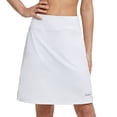 thumbnail image 1 of BALEAF Women's Long Skorts With pocket Athletic Wear Ladies Shorts Golf Casual Skirt UV Protection White L, 1 of 8