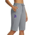 thumbnail image 1 of BALEAF Women's Hiking Shorts 13'' Knee Length Quick Dry Water Resistant Lightweight Bermuda with Pockets Frost Gray Size L, 1 of 7