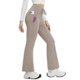 thumbnail image 1 of BALEAF Women's Petite Fleece Lined Pants Winter Thermal Warm Yoga Flare Leggings 27" Snow Pants Beige L, 1 of 7