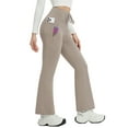 thumbnail image 1 of BALEAF Women's Petite Fleece Lined Pants Winter Thermal Warm Yoga Flare Leggings 27" Snow Pants Beige M, 1 of 7