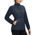 thumbnail image 1 of BALEAF Women's Quilted Jackets Lightweight Winter Warm Stand Collar Water Resistant Golf Puffer Jacket 4 Pockets Navy Blue XL, 1 of 7