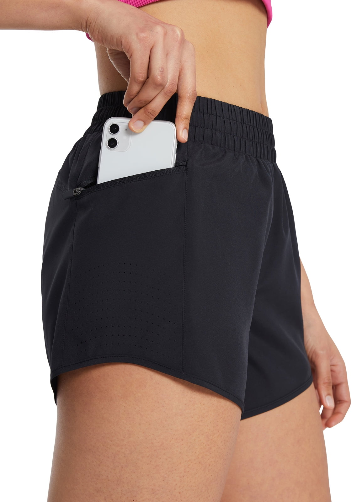 BALEAF Women's Running Shorts 4 Quick Dry High Waisted Athletic