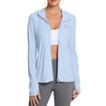 thumbnail image 1 of BALEAF Women's SPF Jacket Sun Shirt UV Protection Hoodie Zip Up Long Sleeve Hooded Summer Clothing Running Hiking Kentucky Blue S, 1 of 7